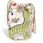 HERMES Multi pouch Musardine Potion Drawstring bag Leopard print Pouch silk pink Used