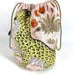 HERMES Multi pouch Musardine Potion Drawstring bag Leopard print Pouch silk pink Used