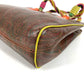 ETRO Paisley pattern logo Bag Tote Bag Hand Bag PVC/Leather Brown/Multicolore Used