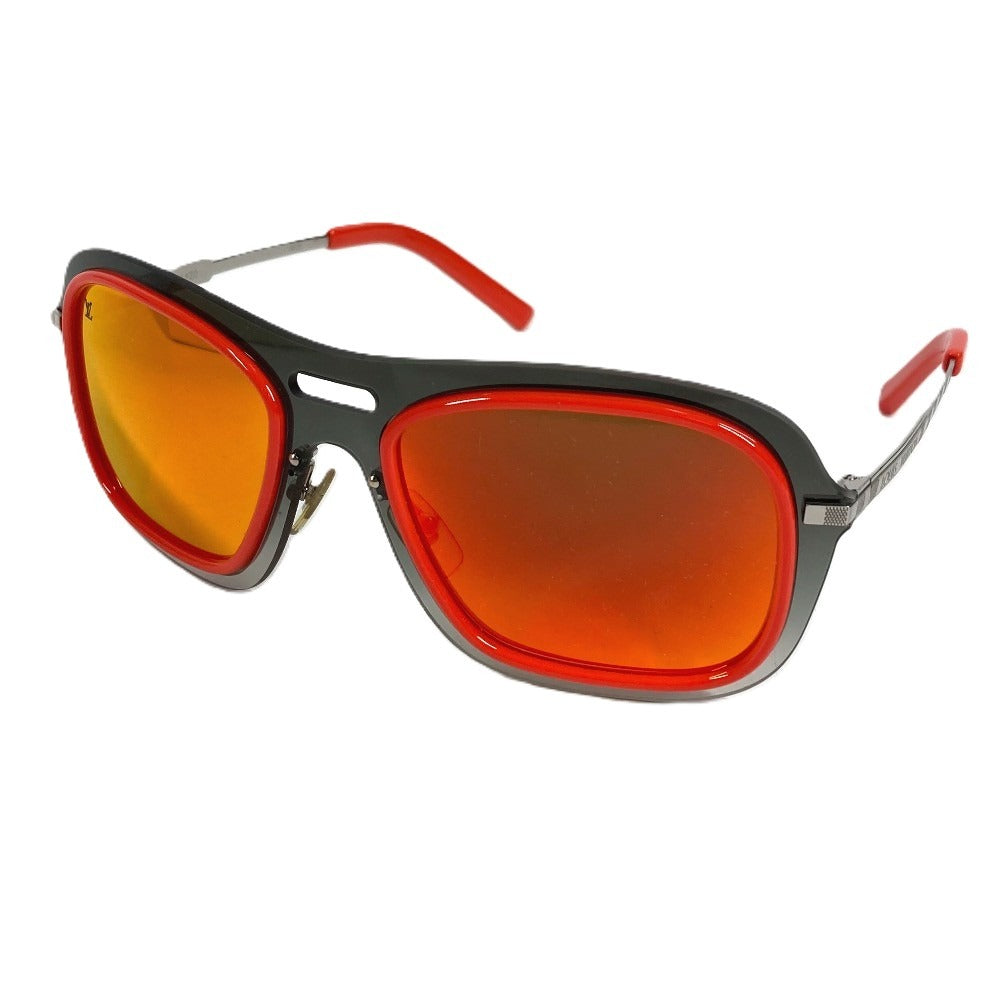 LOUIS VUITTON Z0302U logo glasses glasses eyewear sunglasses Plastic Orange Used