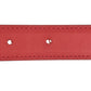 HERMES Belt only, bottoms belt, fashion accessory belt Epsom / Leather Red Used