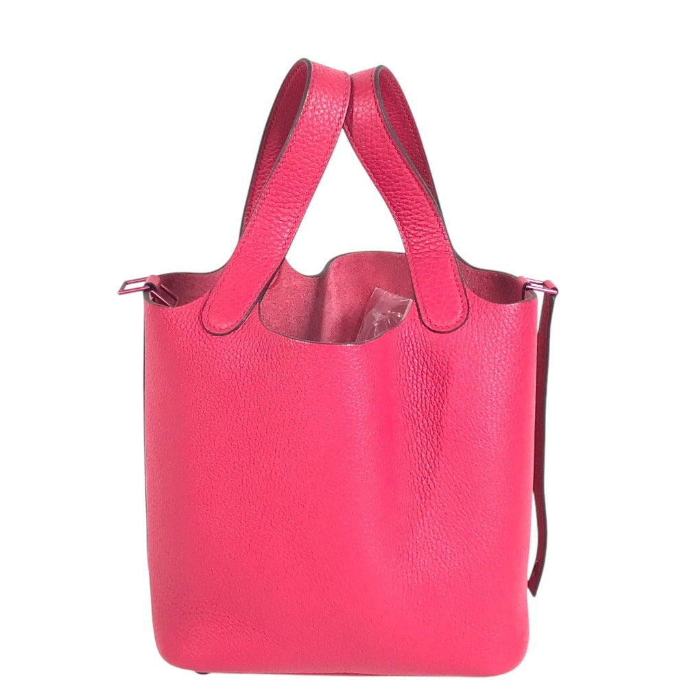 HERMES All Pink PicotinLock PM 18 PicotinLock PM Monochrome Picotin PM Picotin 18 Picotin Hand Bag Taurillon Clemence Rose mexico pink Used