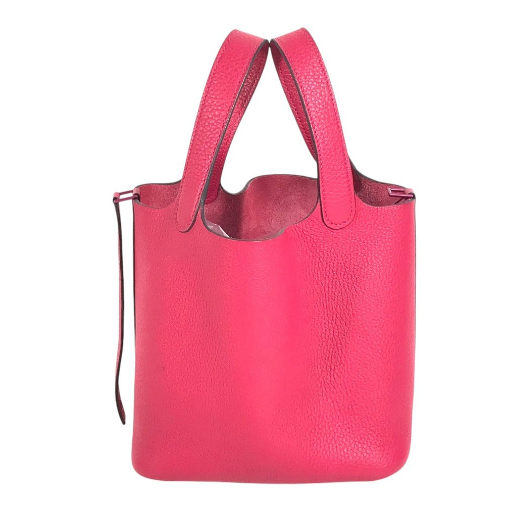 HERMES All Pink PicotinLock PM 18 PicotinLock PM Monochrome Picotin PM Picotin 18 Picotin Hand Bag Taurillon Clemence Rose mexico pink Used