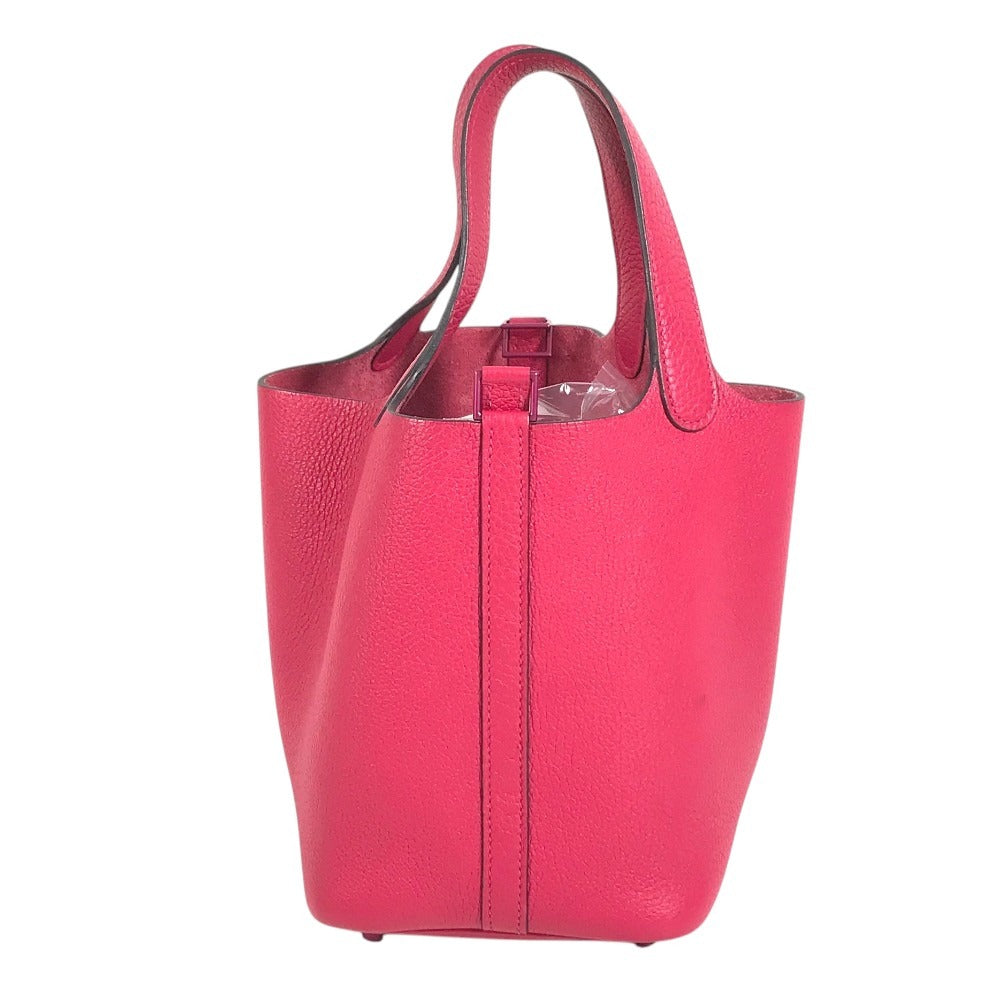 HERMES All Pink PicotinLock PM 18 PicotinLock PM Monochrome Picotin PM Picotin 18 Picotin Hand Bag Taurillon Clemence Rose mexico pink Used