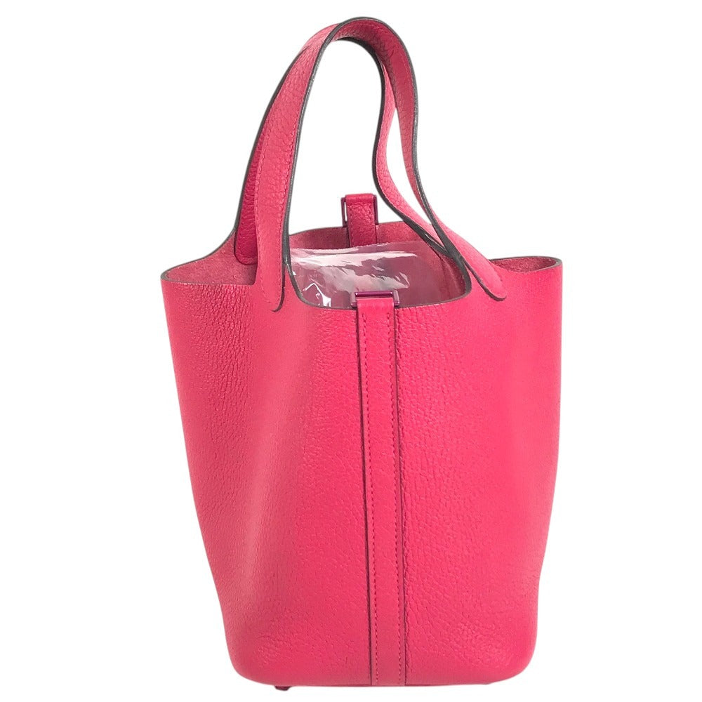HERMES All Pink PicotinLock PM 18 PicotinLock PM Monochrome Picotin PM Picotin 18 Picotin Hand Bag Taurillon Clemence Rose mexico pink Used