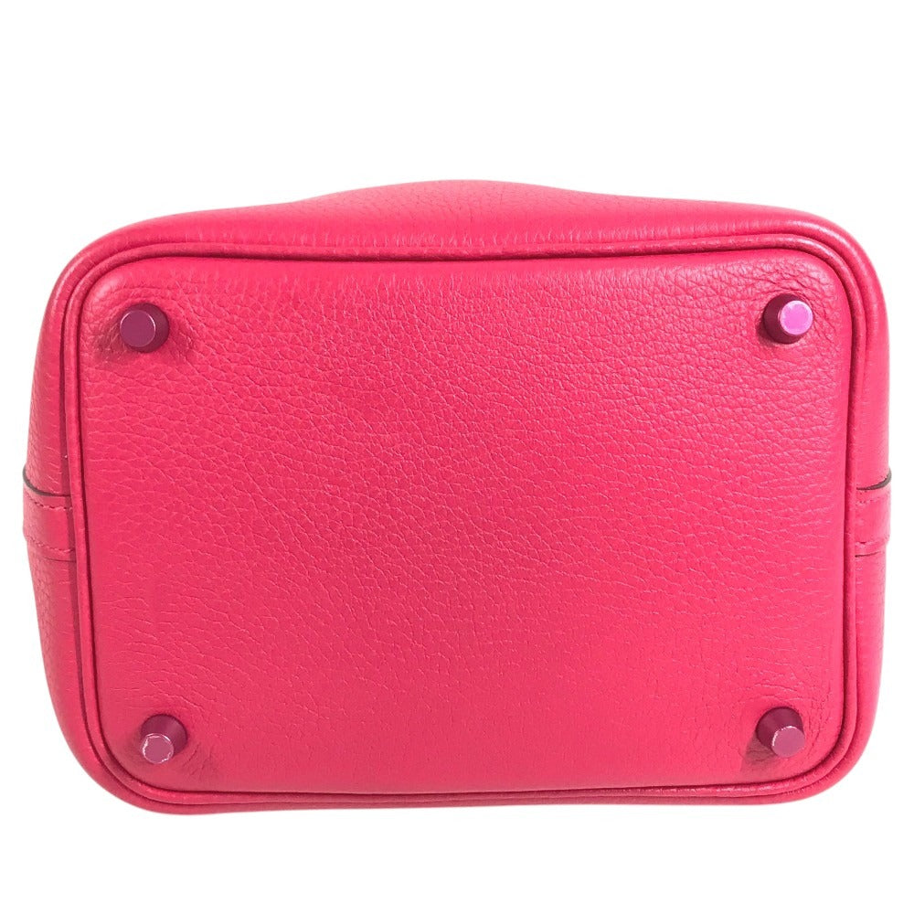 HERMES All Pink PicotinLock PM 18 PicotinLock PM Monochrome Picotin PM Picotin 18 Picotin Hand Bag Taurillon Clemence Rose mexico pink Used
