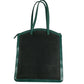 BVLGARI S.Bulgari logo Crossbody Bag Pochette Shoulder Bag PVC/Leather Shoulder Bag Leather Black/Green Used