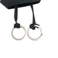 HERMES vintage Clochette Keyring Bag Charm Leather Necklace Leather Black Used
