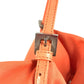 FENDI FF logo Handbag, Mini drawstring bag, Tote bag Shoulder Bag Nylon canvas Orange Based Used