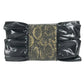 FENDI vintage ribbon Vintage Genuine Leather 2-Way Shoulder Bag Pochette Clutch Bag Crossbody Bag Clutch bag Leather Black Used