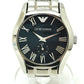 Emporio Armani AR-0680 Classic series quartz Wristwatch Stainless Steel Black Used