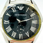 Emporio Armani AR-0680 Classic series quartz Wristwatch Stainless Steel Black Used
