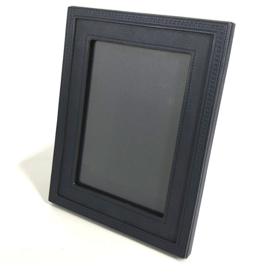 LOUIS VUITTON R98155 LV logo CARDUL PHOTOHENRI MM Photo Frames Photo Stands Interior Photo frame Leather Navy Used