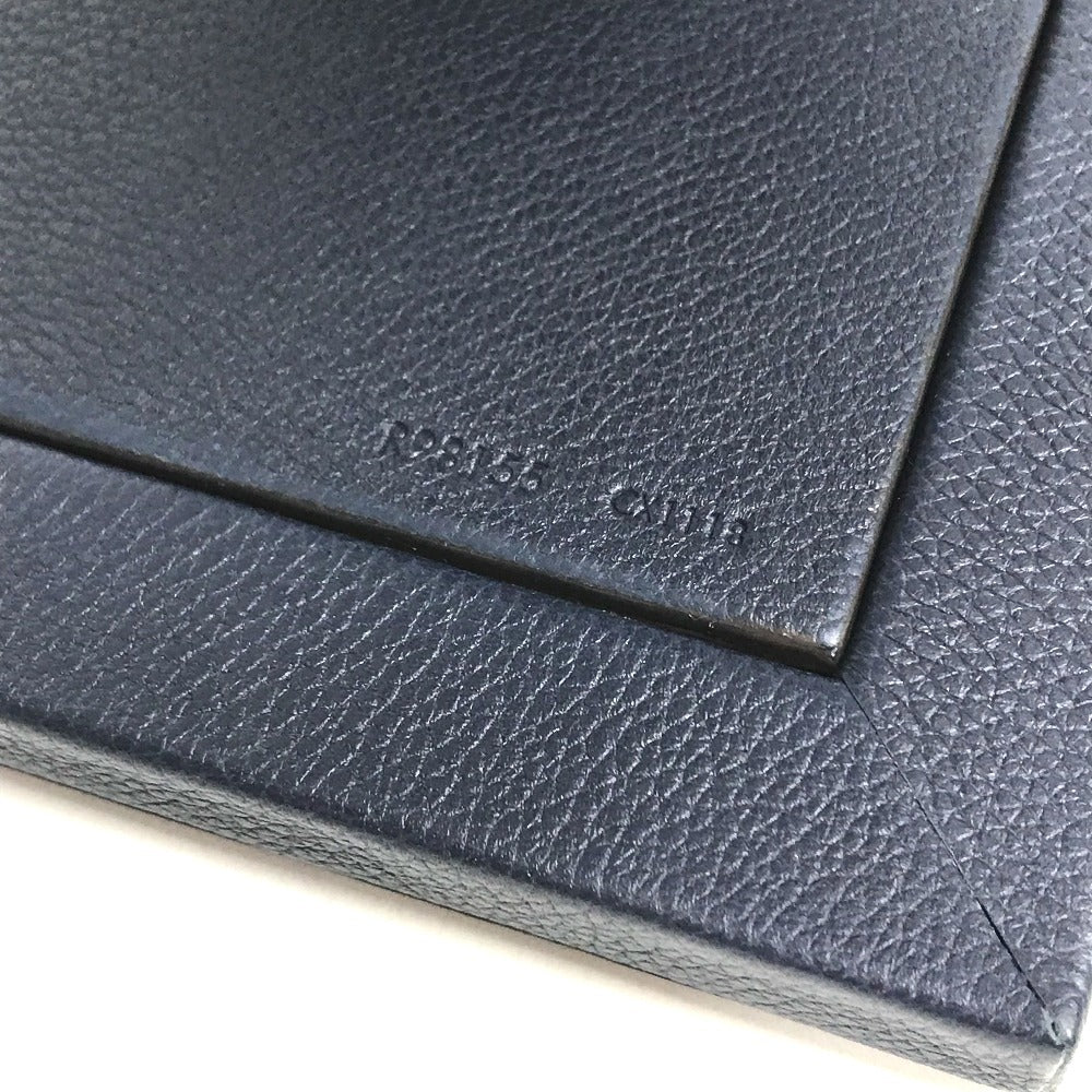 LOUIS VUITTON R98155 LV logo CARDUL PHOTOHENRI MM Photo Frames Photo Stands Interior Photo frame Leather Navy Used