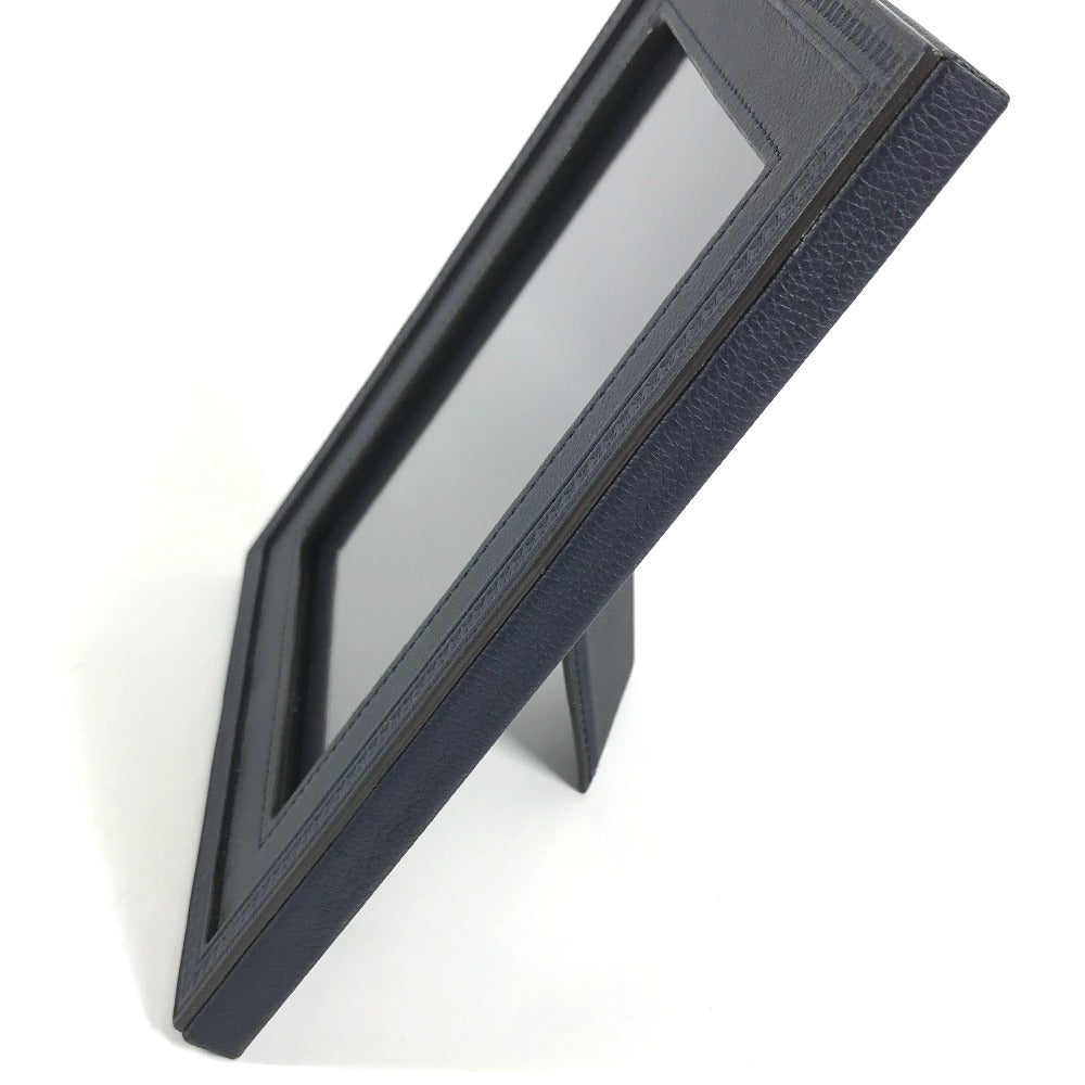 LOUIS VUITTON R98155 LV logo CARDUL PHOTOHENRI MM Photo Frames Photo Stands Interior Photo frame Leather Navy Used