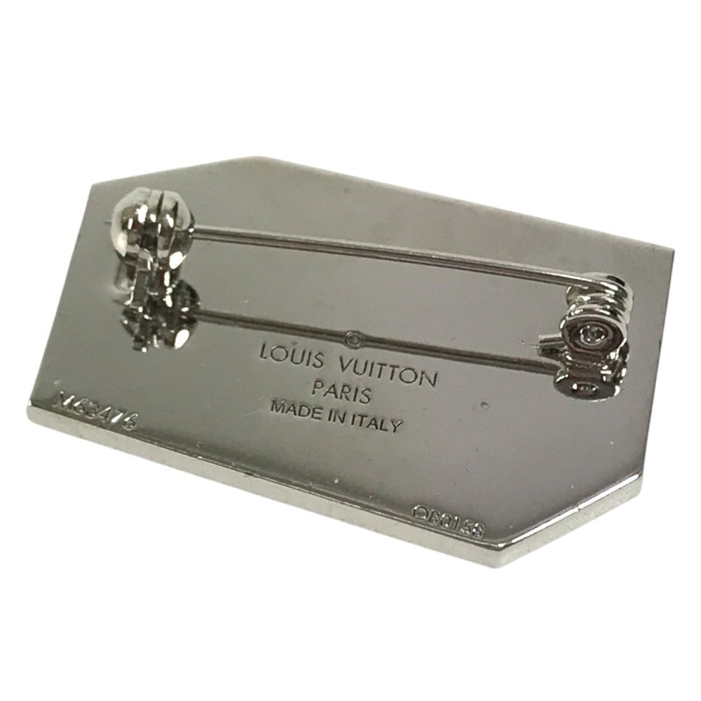 LOUIS VUITTON M63476 2018 TIME CAPSULE Exhibition Hankyu Limited Edition Trunk & Airplane & LV Logo Accessory 3-piece set Brooch Metal Multicolore/Silver Used