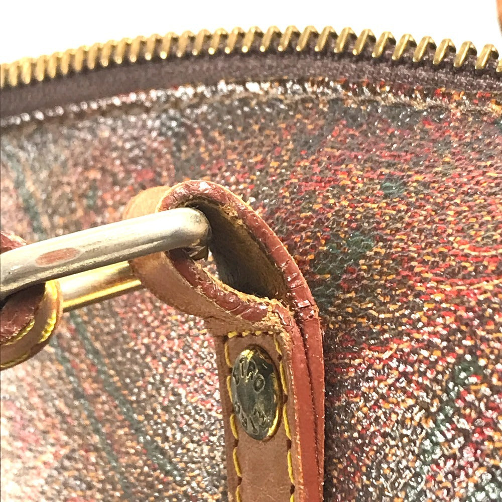 ETRO Paisley pattern Shoulder bag, cylindrical shape Hand Bag Leather/Canvas Brown Used