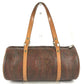 ETRO Paisley pattern Shoulder bag, cylindrical shape Hand Bag Leather/Canvas Brown Used