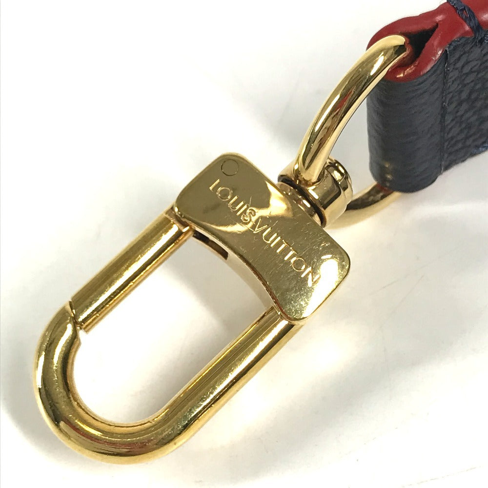 LOUIS VUITTON 不明 Hand strap strap Leather Navy/Red Used
