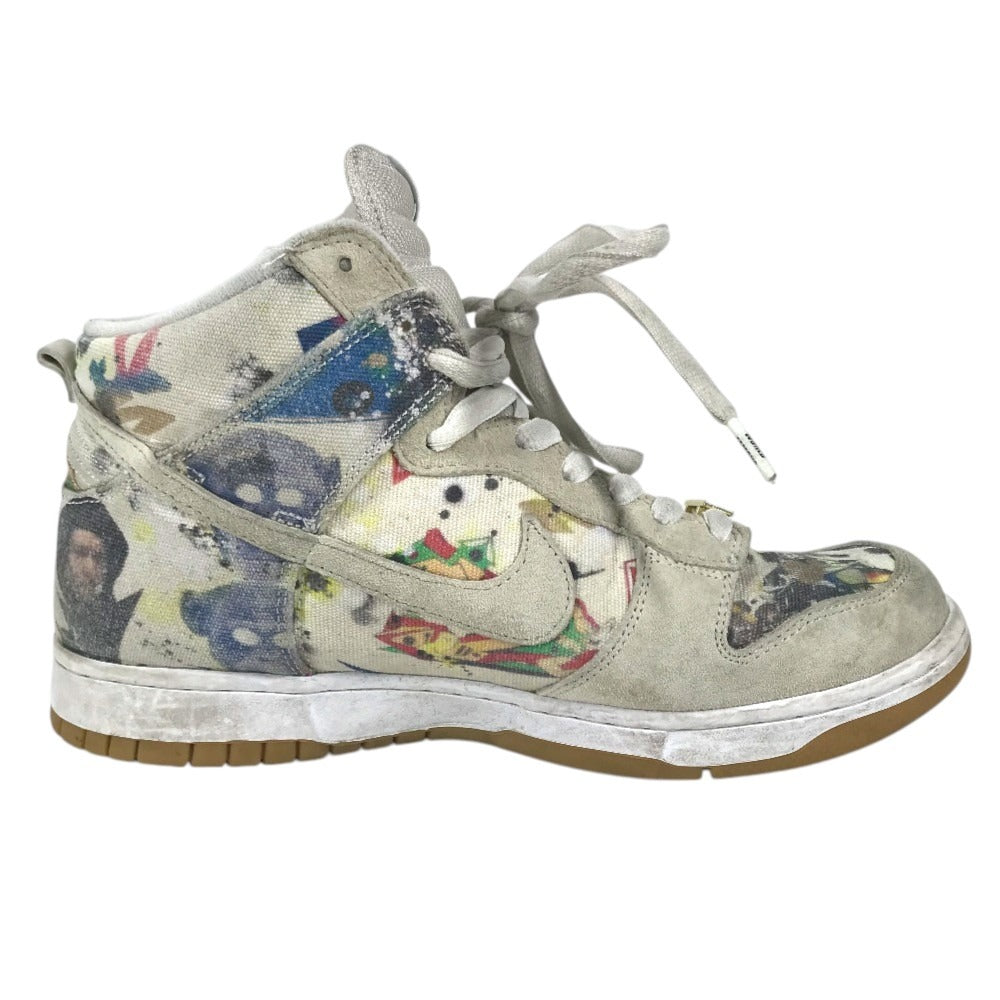 NIKE FD8779-100 Supreme Collaboration SB DUNK HIGH OG QS Rammellzee Rammellzee SB Dunk High OG QS Shoes sneakers Canvas White/Multicolore Used