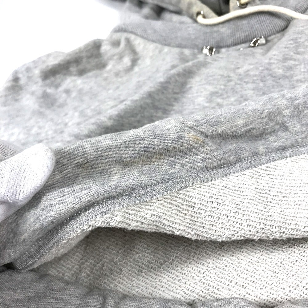 LOUIS VUITTON 不明 Monogram Logo short length Apparel, Hooded, Long-Sleeved Top RW221W trainer cotton gray Used
