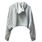 LOUIS VUITTON 不明 Monogram Logo short length Apparel, Hooded, Long-Sleeved Top RW221W trainer cotton gray Used