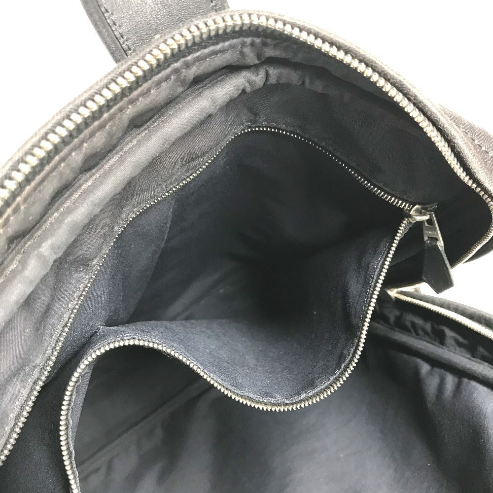 HERMES Acapulco Odinatur Hand Bag Tote Bag Document Bag Business bag ToileChevron / Leather Black Used