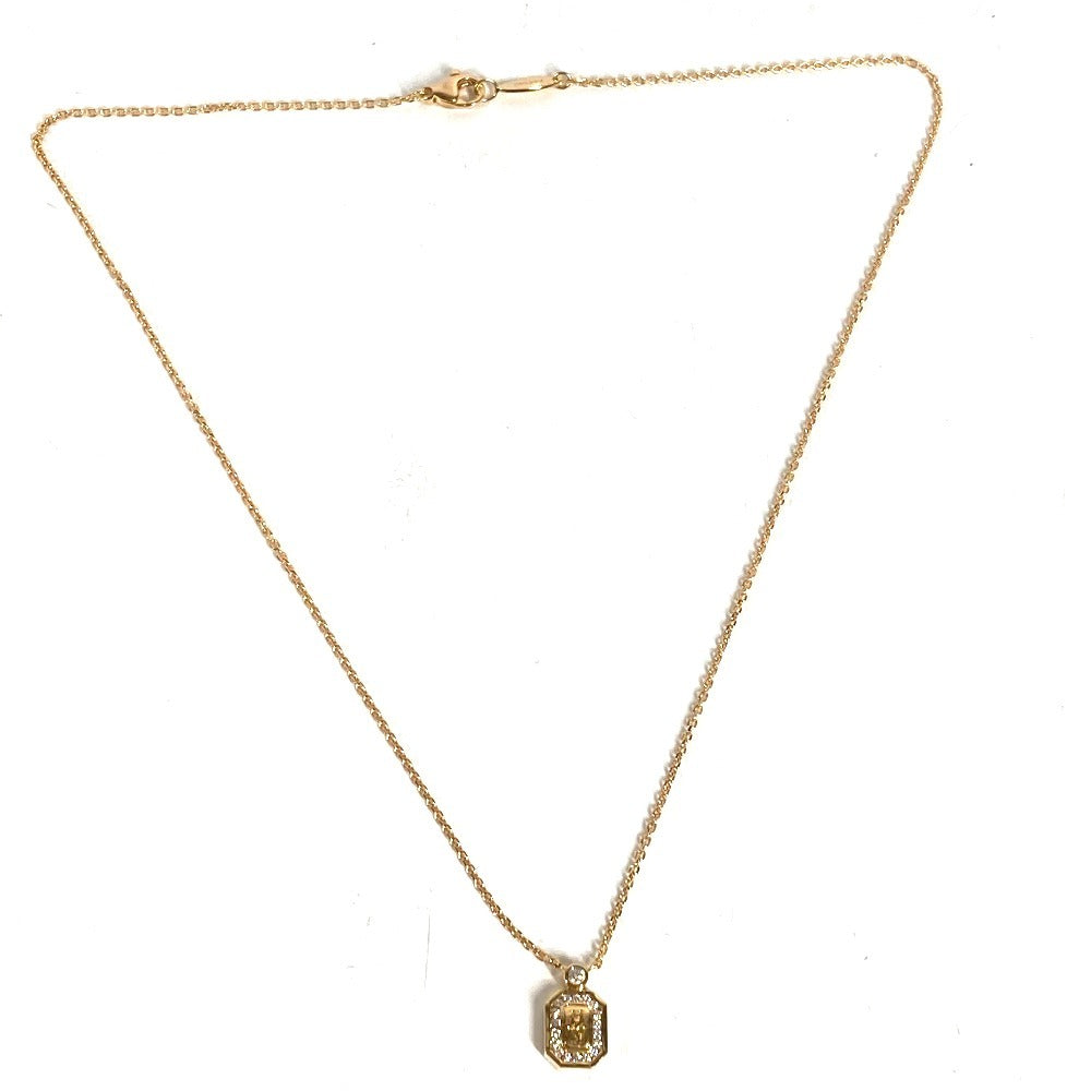 HARRY WINSTON K18 Gold 18K HW logo diamond Accessories Chain Necklace Jewelry Necklace Au750 Gold Used