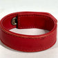 CHROME HEARTS 3BTN 2NP BS Flare 3 Button 2 Snap Accessories bangle Bracelet Leather Red Used
