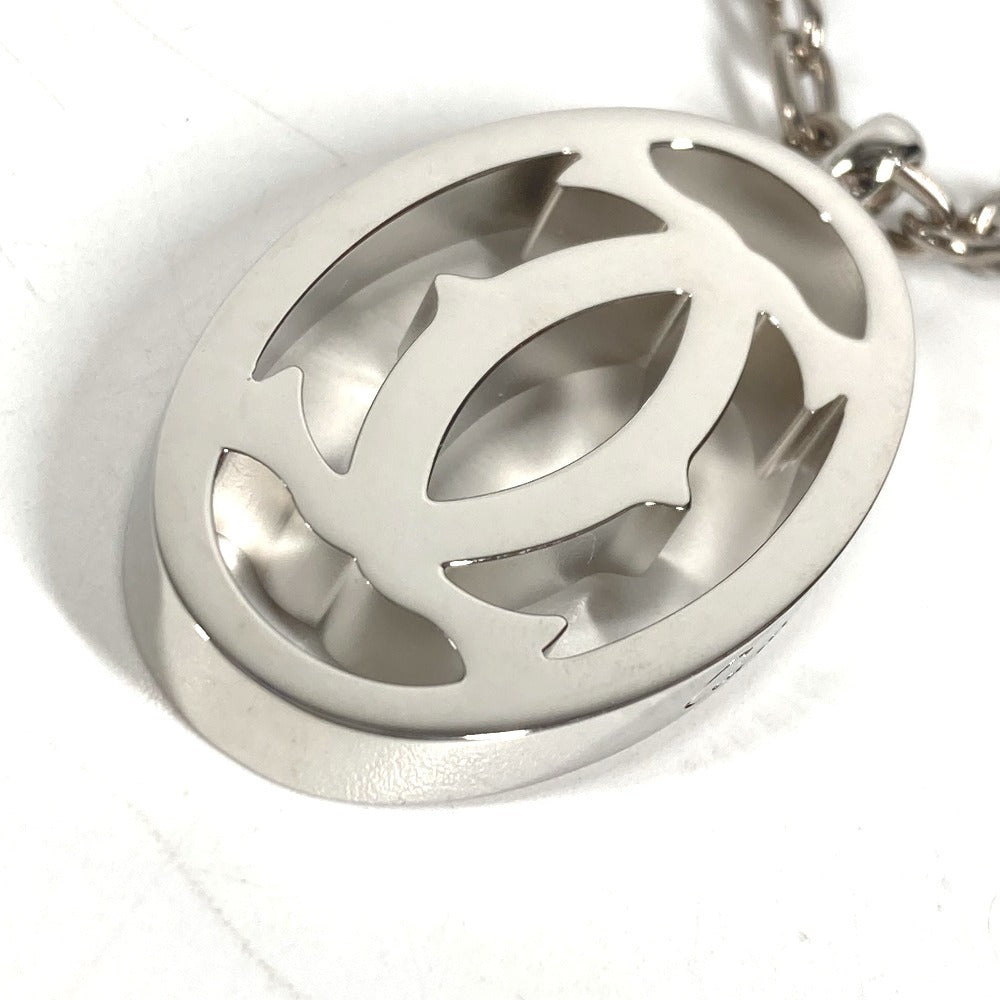CARTIER T1220148 Charm Key Holder Bag Charm 2C Decor Charm Logo Necklace Choker Chain Necklace Accessory Pendant top Metal Silver Used