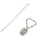 CARTIER T1220148 Charm Key Holder Bag Charm 2C Decor Charm Logo Necklace Choker Chain Necklace Accessory Pendant top Metal Silver Used