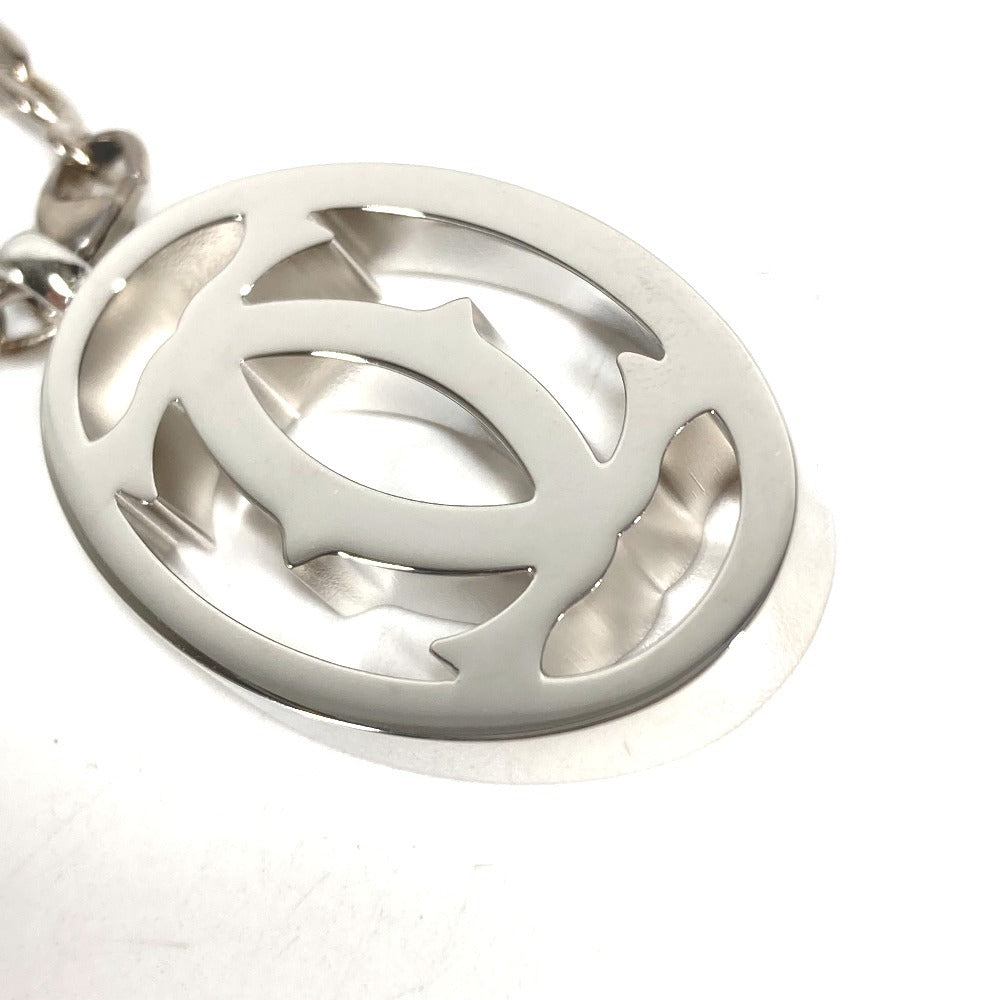 CARTIER T1220148 Charm Key Holder Bag Charm 2C Decor Charm Logo Necklace Choker Chain Necklace Accessory Pendant top Metal Silver Used