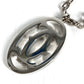 CARTIER T1220148 Charm Key Holder Bag Charm 2C Decor Charm Logo Necklace Choker Chain Necklace Accessory Pendant top Metal Silver Used