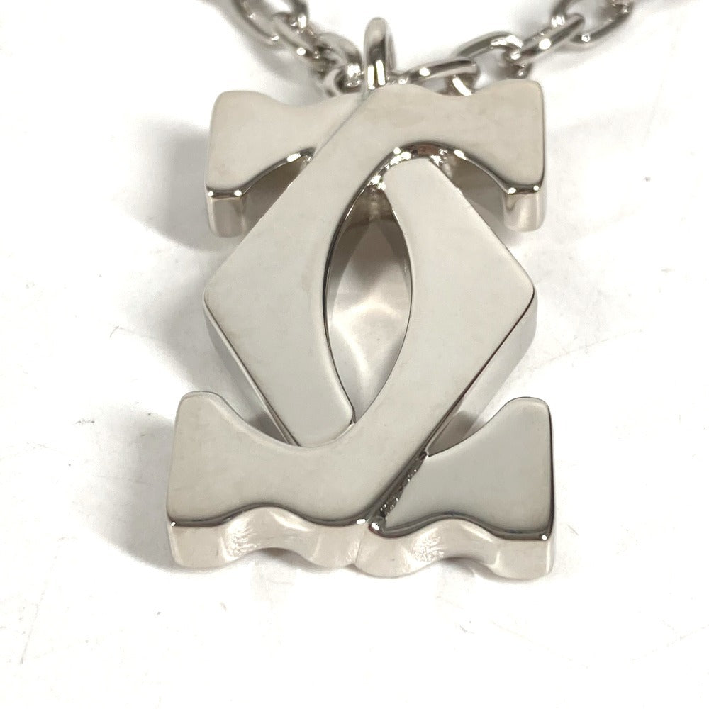 CARTIER Charm Key Holder Bag Charm charm logo Necklace Choker Chain Necklace Accessory Pendant top Metal Silver Used