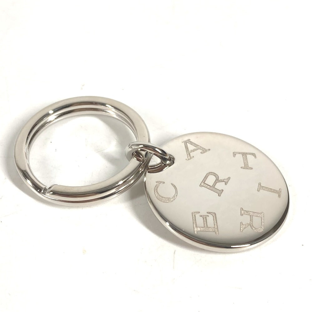 CARTIER Charm Key Holder Bag Charm Charm with full logo Necklace Choker Chain Necklace Accessory Pendant top Metal Silver Used