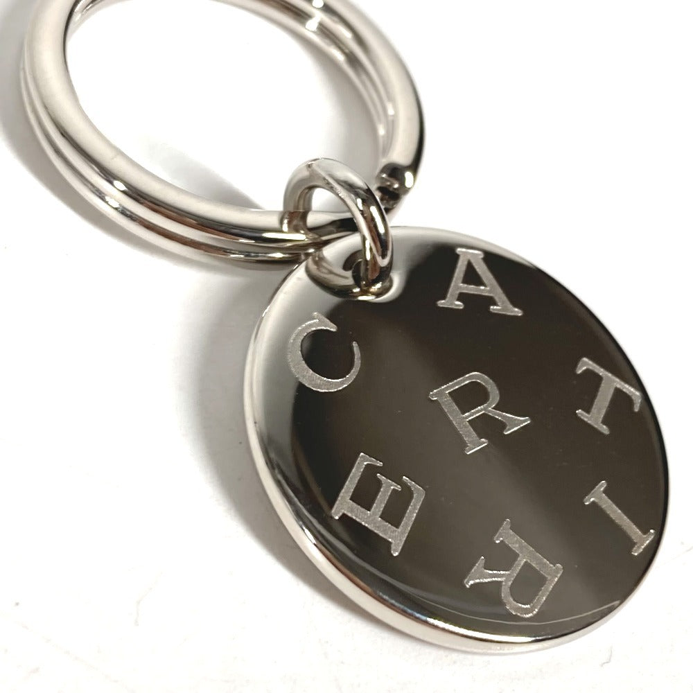 CARTIER Charm Key Holder Bag Charm Charm with full logo Necklace Choker Chain Necklace Accessory Pendant top Metal Silver Used