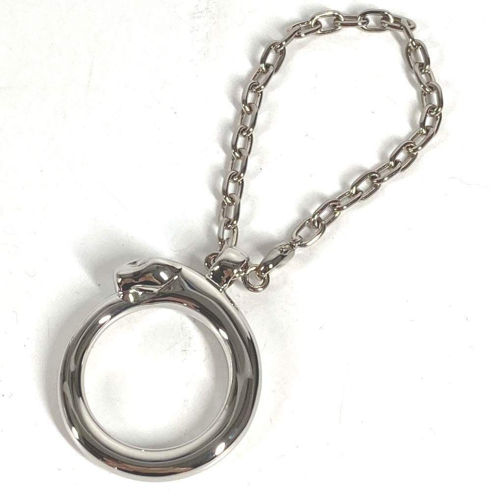 CARTIER Charm Key Holder Bag Charm PANTHERE Charm Necklace Choker Chain Necklace Accessory Pendant top Metal Silver Used