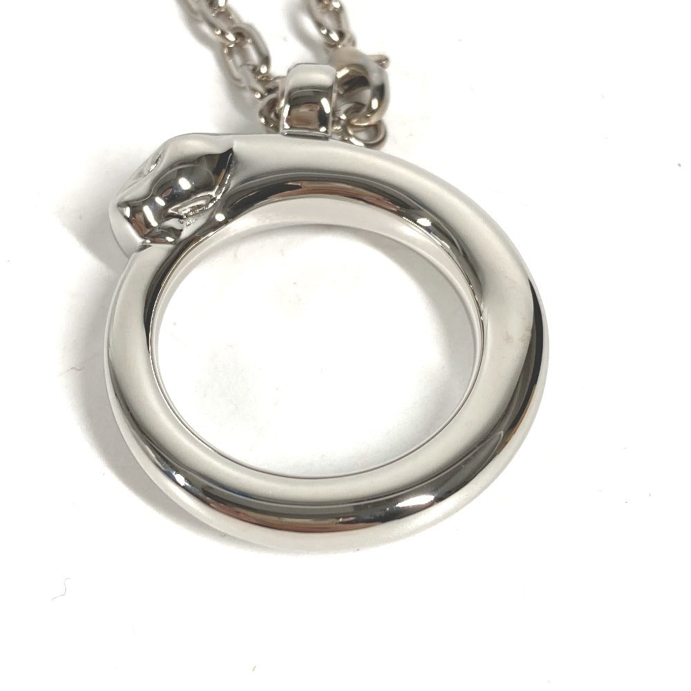 CARTIER Charm Key Holder Bag Charm PANTHERE Charm Necklace Choker Chain Necklace Accessory Pendant top Metal Silver Used