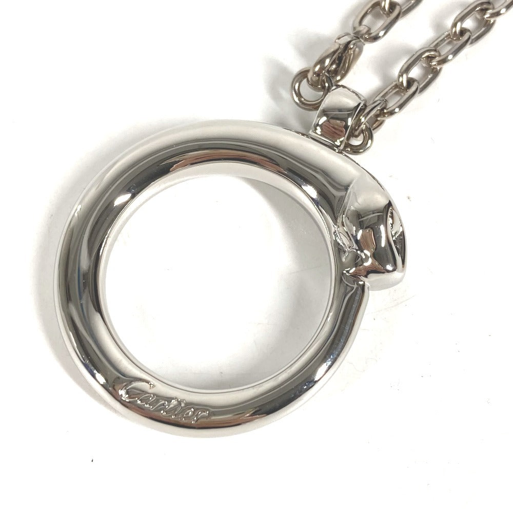 CARTIER Charm Key Holder Bag Charm PANTHERE Charm Necklace Choker Chain Necklace Accessory Pendant top Metal Silver Used