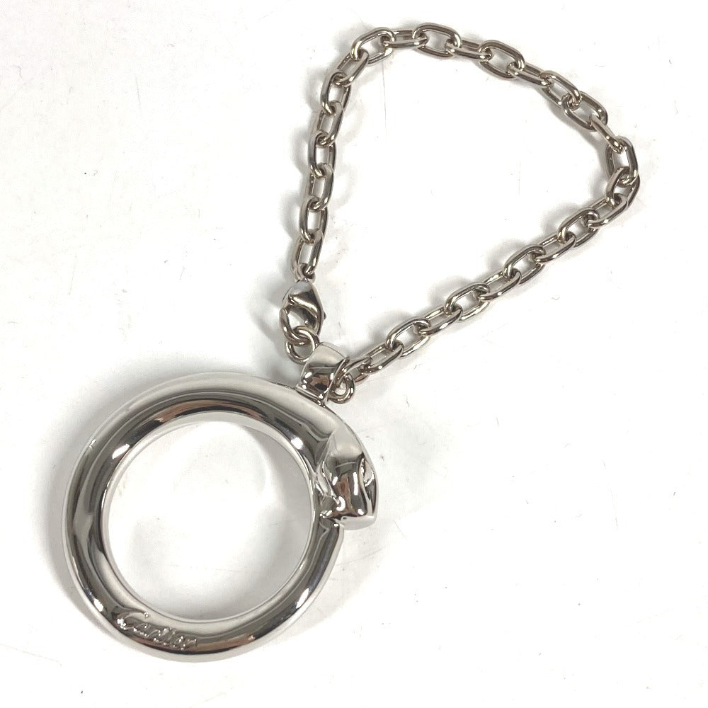 CARTIER Charm Key Holder Bag Charm PANTHERE Charm Necklace Choker Chain Necklace Accessory Pendant top Metal Silver Used