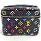 LOUIS VUITTON M13747 LV x TM MonogramMulticolore Takashi Murakami Nice Mini Nice Mini Bag, Vanity bag, Box, Pouch Hand Bag MonogramMulticoloreCanvas Noir Black Used