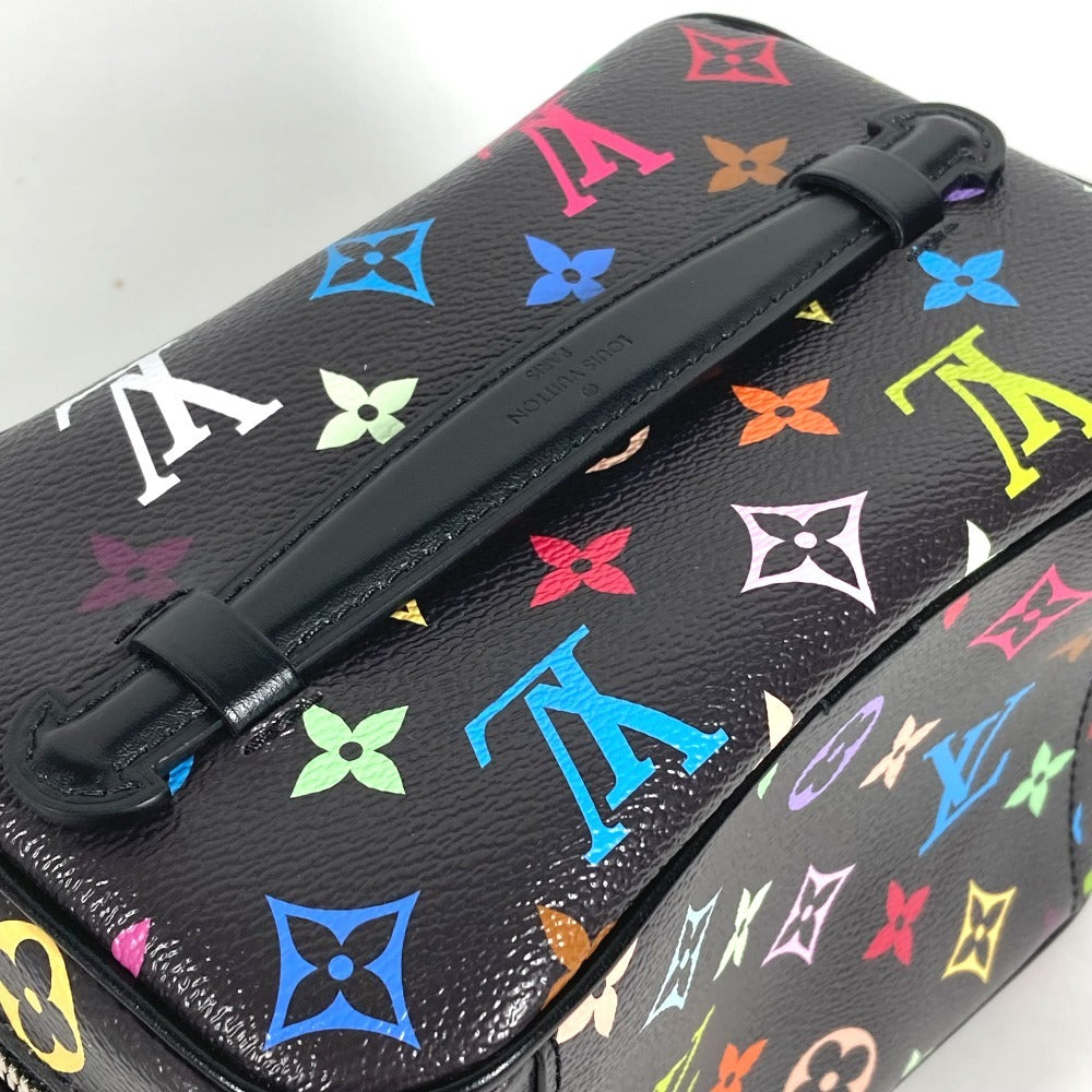 LOUIS VUITTON M13747 LV x TM MonogramMulticolore Takashi Murakami Nice Mini Nice Mini Bag, Vanity bag, Box, Pouch Hand Bag MonogramMulticoloreCanvas Noir Black Used