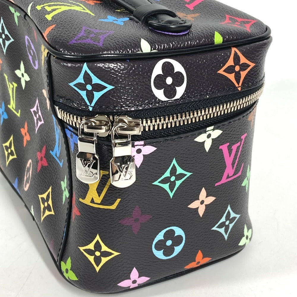 LOUIS VUITTON M13747 LV x TM MonogramMulticolore Takashi Murakami Nice Mini Nice Mini Bag, Vanity bag, Box, Pouch Hand Bag MonogramMulticoloreCanvas Noir Black Used