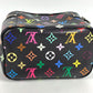 LOUIS VUITTON M13747 LV x TM MonogramMulticolore Takashi Murakami Nice Mini Nice Mini Bag, Vanity bag, Box, Pouch Hand Bag MonogramMulticoloreCanvas Noir Black Used