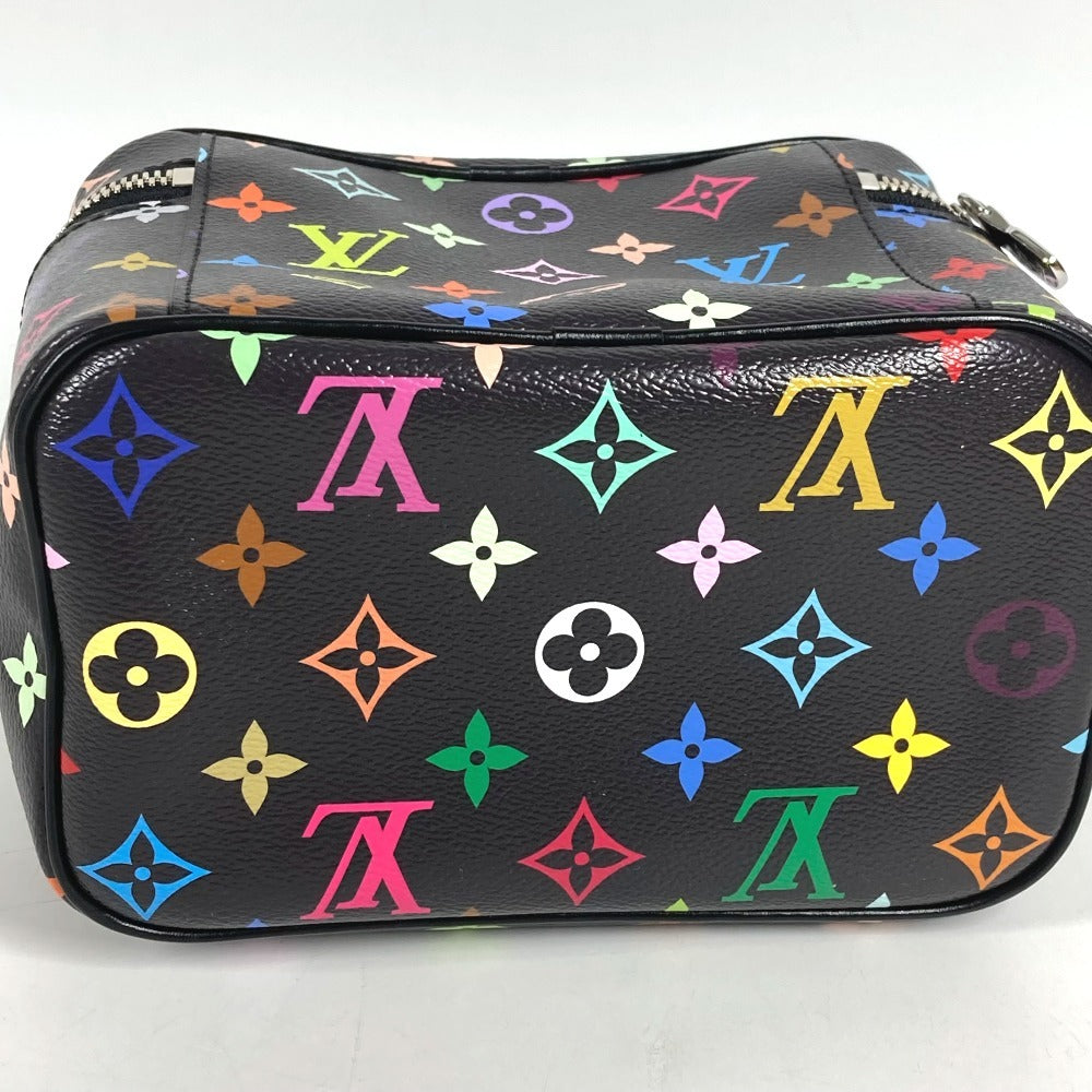 LOUIS VUITTON M13747 LV x TM MonogramMulticolore Takashi Murakami Nice Mini Nice Mini Bag, Vanity bag, Box, Pouch Hand Bag MonogramMulticoloreCanvas Noir Black Used