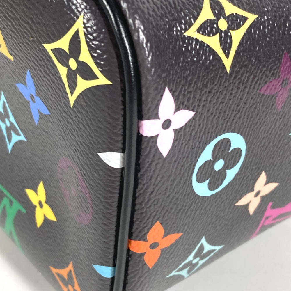 LOUIS VUITTON M13747 LV x TM MonogramMulticolore Takashi Murakami Nice Mini Nice Mini Bag, Vanity bag, Box, Pouch Hand Bag MonogramMulticoloreCanvas Noir Black Used