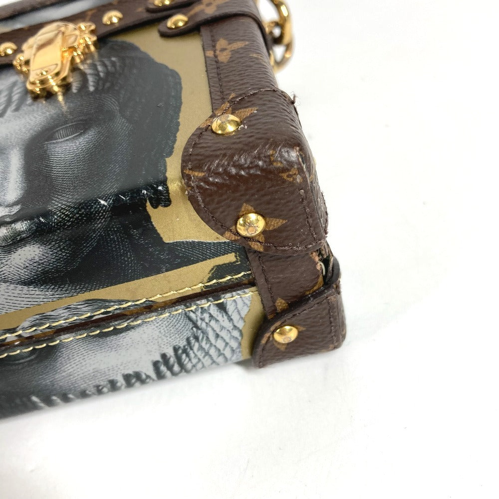 LOUIS VUITTON Fornasetti Monogram Petite Mal Petite Mal Bag Crossbody Pochette Shoulder Bag Leather / MonogramCanvas Gold/Brown Used