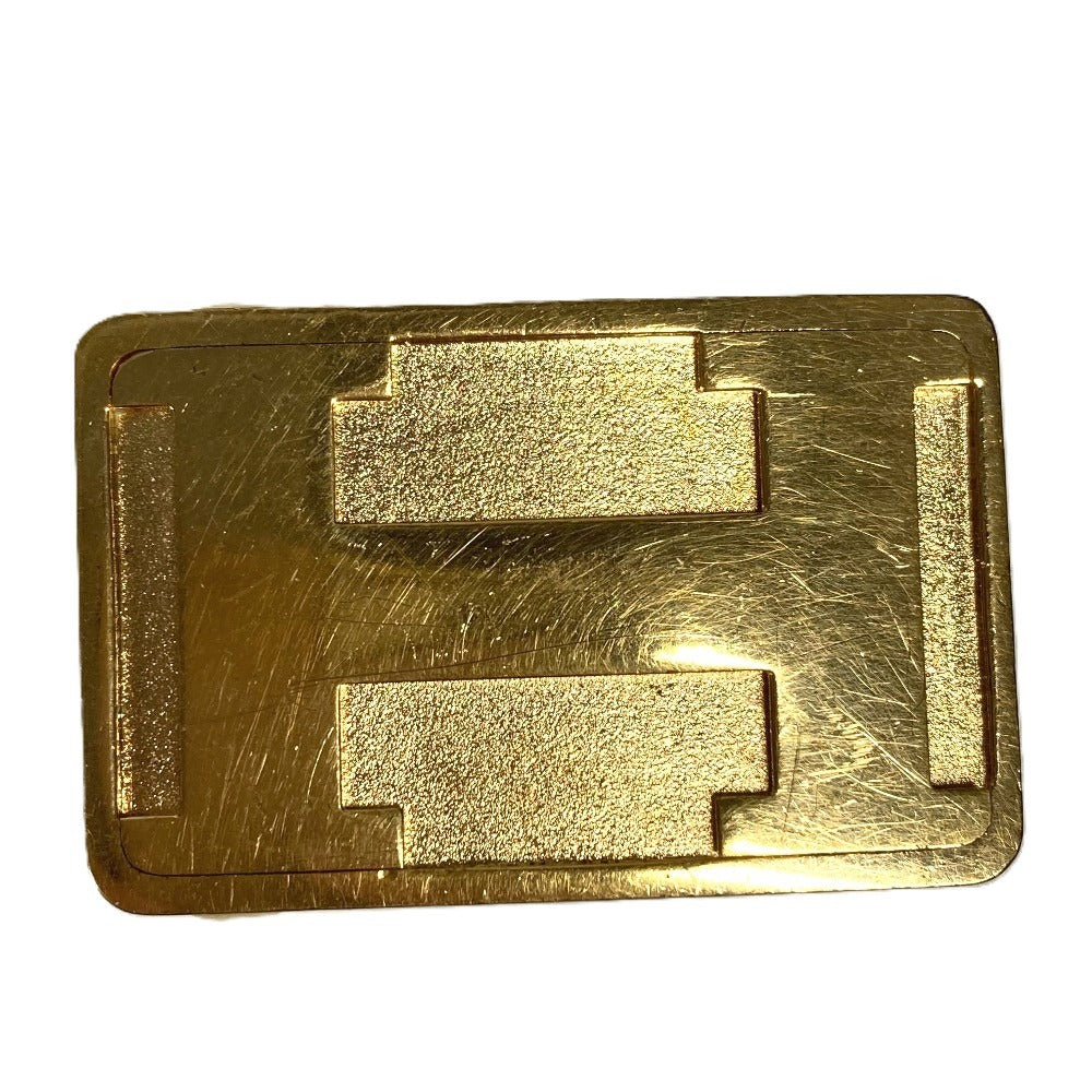 HERMES vintage H logo buckle only Belt for bottoms belt Metal Gold Used
