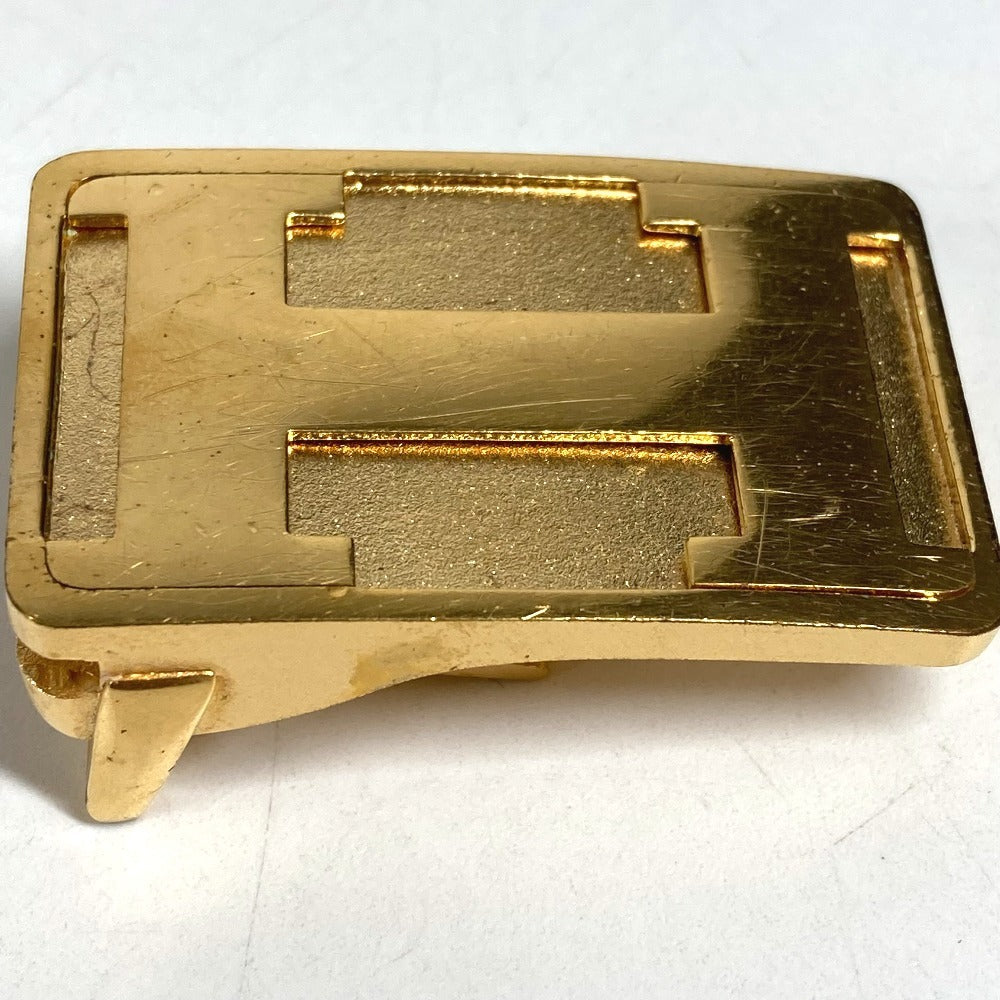 HERMES vintage H logo buckle only Belt for bottoms belt Metal Gold Used
