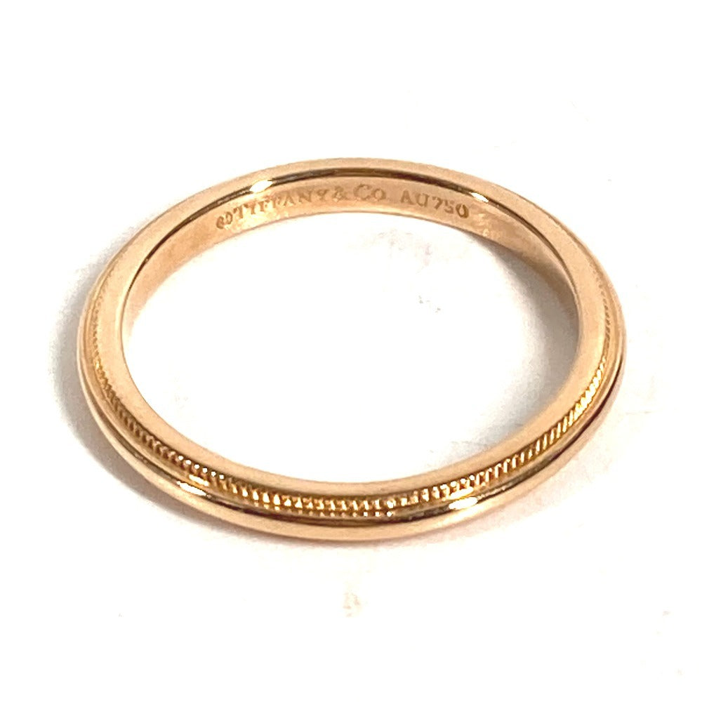TIFFANY&Co. K18 Gold 18K Toe Gather Band Ring Accessory Jewelry Ring Au750 Pink Gold Used